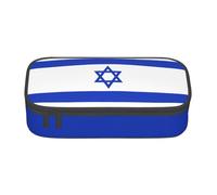 WenDang Israeli Flag Multifunctional Stationery Bag, fit for Travel, Office Supplies, Makeup, and Desk Organization