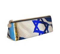 WenDang Israeli Flag Triangle Leather Stationery Storage Bag and Holiday Stationery Storage are Essential Travel Items