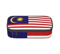 WenDang Malaysia Flag Multifunctional Stationery Bag, fit for Travel, Office Supplies, Makeup, and Desk Organization