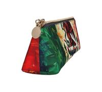 WenDang Mexican American Flag Triangle Leather Stationery Storage Bag and Holiday Stationery Storage are Essential Travel Items