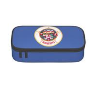 WenDang Minnesota State Flag Multifunctional Stationery Bag, fit for Travel, Office Supplies, Makeup, and Desk Organization
