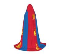 WenDang Mongolian flag print Role playing Teen Hooded Cloak - Retro Street Cloak, Halloween Costume