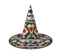 WenDang Native American Pattern Halloween Hat, funny, holiday party hat costume ball, Cosplay Carnivals DIY Decoration(of 3)