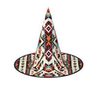 WenDang Native American Pattern Halloween Hat, funny, holiday party hat costume ball, Cosplay Carnivals DIY Decoration(of 2)