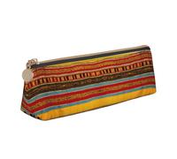 WenDang Native American Pattern Triangle Leather Stationery Storage Bag and Holiday Stationery Storage are Essential Travel Items