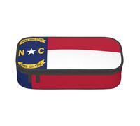 WenDang North Carolina State Flag Multifunctional Stationery Bag, fit for Travel, Office Supplies, Makeup, and Desk Organization