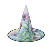 WenDang Orchid Flower Butterfly Soft Fresh Spring Halloween Hat, funny, holiday party hat costume ball, Cosplay Carnivals DIY Decoration(of 2)