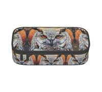 WenDang Owl Beliefs Multifunctional Stationery Bag, fit for Travel, Office Supplies, Makeup, and Desk Organization