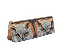WenDang Owl Beliefs Triangle Leather Stationery Storage Bag and Holiday Stationery Storage are Essential Travel Items