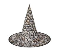 WenDang Pebble Stone Halloween Hat, funny, holiday party hat costume ball, Cosplay Carnivals DIY Decoration(of 2)