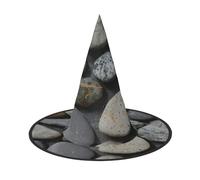 WenDang Pebble Stone Pattern Halloween Hat, funny, holiday party hat costume ball, Cosplay Carnivals DIY Decoration(of 3)