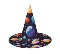 WenDang Planet Pattern Halloween Hat, funny, holiday party hat costume ball, Cosplay Carnivals DIY Decoration(of 2)