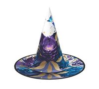 WenDang Purple Butterfly Halloween Hat, funny, holiday party hat costume ball, Cosplay Carnivals DIY Decoration(of 2)