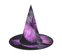 WenDang Purple Butterfly Halloween Hat, funny, holiday party hat costume ball, Cosplay Carnivals DIY Decoration(of 2)