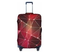 WenDang Red Galaxy Constellation Print Elastic Suitcase Protector Cover Baggage Covers, Enhance Protection, fit Unisex Travelers