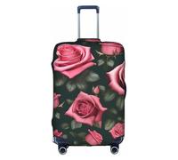 WenDang Rose Skull Eyes Print Elastic Suitcase Protector Cover Baggage Covers, Enhance Protection, fit Unisex Travelers