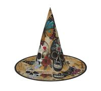 WenDang sugar skulls butterfly Halloween Hat, funny, holiday party hat costume ball, Cosplay Carnivals DIY Decoration(of 3)