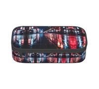 WenDang Tokyo City Multifunctional Stationery Bag, fit for Travel, Office Supplies, Makeup, and Desk Organization