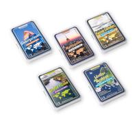 Wendels Kartenspiele - Set of 5 different Trump and Quartet Card Games about: Mountains, Rivers, Cities, Countries of the World, and Countries of Europe | Small Gifts for Children and Families