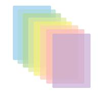 Wendergo 8x A4 Colour Overlays for Dyslexia, Dyslexia Reading Overlays Aid, Light Coloured Plastic Guided Reading Overlays for Dyslexia, ADHD, Irlens Syndrome, Reduce Visual Stress