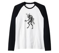 Wendigo Creeping Hunger Legend of The Frozen North Mythic Raglan Baseball Tee