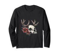 Wendigo Flowers Skull Wild Long Sleeve T-Shirt
