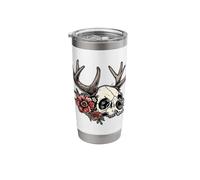 Wendigo Flowers Skull Wild Stainless Steel Insulated Tumbler