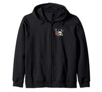 Wendigo Flowers Skull Wild Zip Hoodie