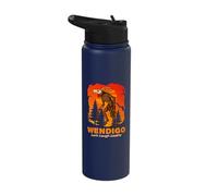 Wendigo Lurk Laugh Loathe Folklore Cryptozoology Stainless Steel Insulated Water Bottle