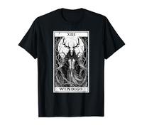 Wendigo Monster Cryptid Mythical Beast Tarot Card T-Shirt