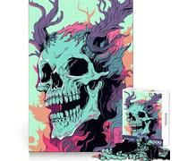 Wendigo Pastel Vector Art 1000 Pieces Jigsaw Puzzles for Teenagers Clear Thinking Gentle Engagement Firm Interlock Nice Gift (50x75cm)