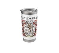 Wendigo Spirit Cryptid Horror Folklore Dark Forest Stainless Steel Insulated Tumbler