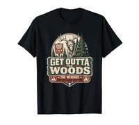 Wendigo Warning Sign Retro Horror Americana Art Value Graphic T-Shirt