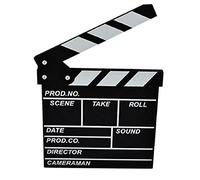 Wendin Wooden Clapboard Director Film Movie Cut Action Scene Slateboard Clapper Board Slate Black