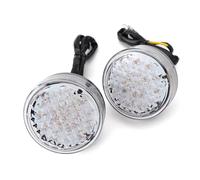 WENDMY Motorbike turn signal lights 1 Pair LED For Ha&rley For Da&vidson For For Chopper For Bobber Motorcycle Turn Signal Indicator Light Universal Lamp