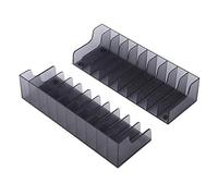 Wendry 2 PCS Game CD Storage Rack, Large Capacity Game Card Box,Corrosion Resistant Wear Resistant CD Storage Stand Holder for PS4/SLIM/PRO