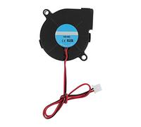 Wendry 5015 12V / 24V Turbo Fan 3D Printer Fan Cooler 50 * 50 * 15mm 3D Printer Supplies Made Raw Material, Ingoing PBT Antimony Material(black 12v)