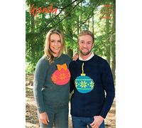Wendy 5873 Knitting Pattern Christmas Sweater with Bauble Motif in Mode Chunky