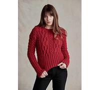 Wendy Aran Knitting Pattern for Ladies Cropped Cable Knit Sweater Jumper (6157)