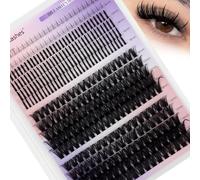WENDY LASHES Cluster Lashes 60D+80D with Bottom Lashes Spikes 12-18mm DIY Eyelashes Individual Kit D-Curl 0.07 Fairy Eyelash Clusters DIY Multi-type Lash Extension