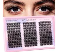 WENDY LASHES Individual Eyelashes, Wispy Lash Clusters Natural C3 D-Curl DIY Cluster Lashes 9-16mm Eyelash Clusters Fluffy for Lash Extensions