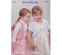 Wendy Peter Pan Chunky Knitting Pattern for Girls Bolero Waistcoat & Shrug (P1296)