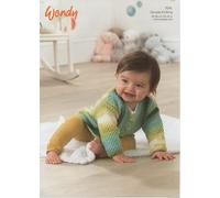 Wendy Peter Pan Double Knitting DK Pattern Baby Cardigans & Sweater (7015)