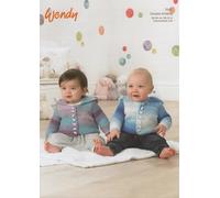 Wendy Peter Pan Double Knitting DK Pattern Intermediate Knit Baby Cardigans 7013