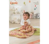 Wendy Peter Pan Intermediate Knitting Pattern Various Double Knit Blankets 7016