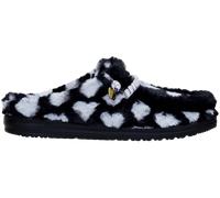 Wendy Slipper Hearts Black/White 8