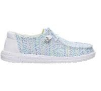 Heydude Wendy Stretch Polyester Women's White/Multi Loafers UK 8