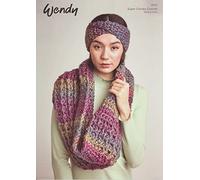 Wendy Super Chunky Crochet Pattern for Ladies Cowl & Headband (6173)