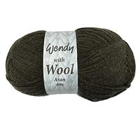 Wendy with Wool Aran 20% Wool 400g Peat 5506