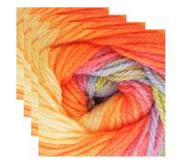 Wendy Wools Giggles Rainbow Double Knitting 100g Ball Multicoloured (WG01) (Pack of 4)